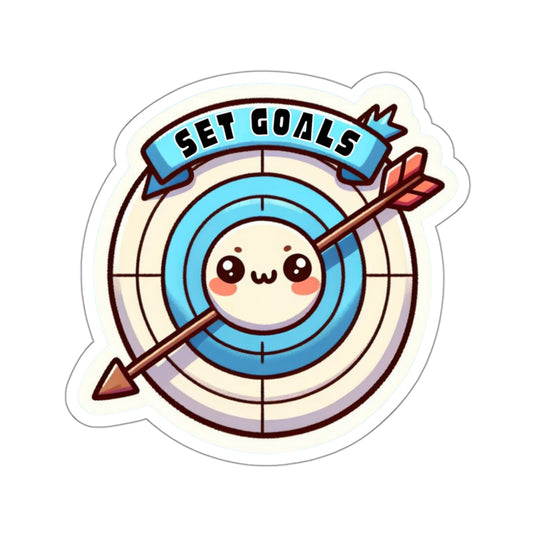 Set Goals Kiss-Cut Stickers