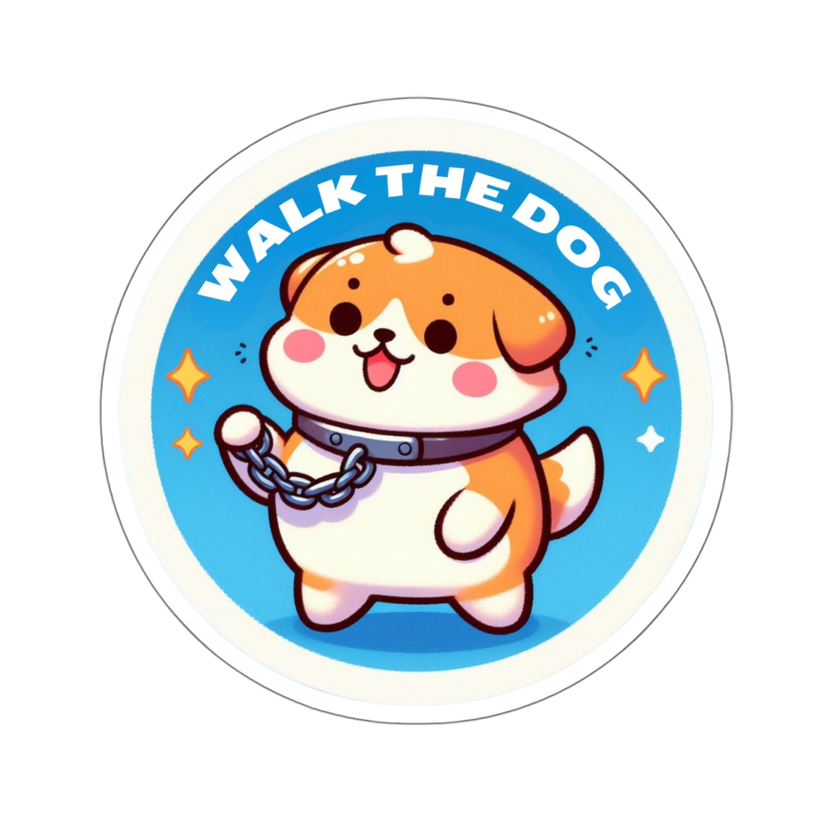 Walk The Dog Kiss-Cut Stickers