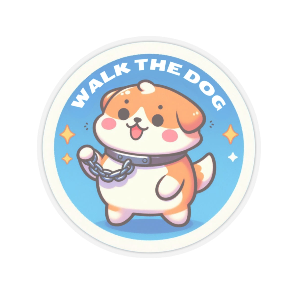 Walk The Dog Kiss-Cut Stickers