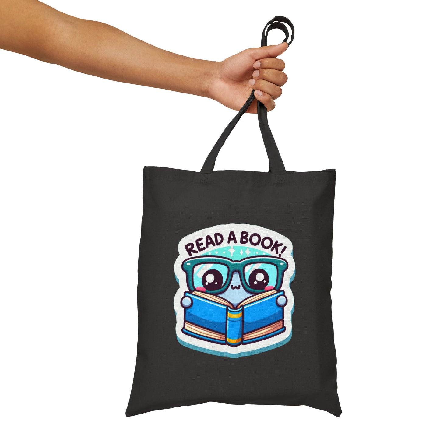 Read a Book Cotton Canvas Tote Bag