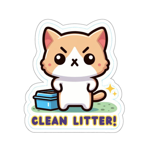 Clean Litter Kiss-Cut Stickers