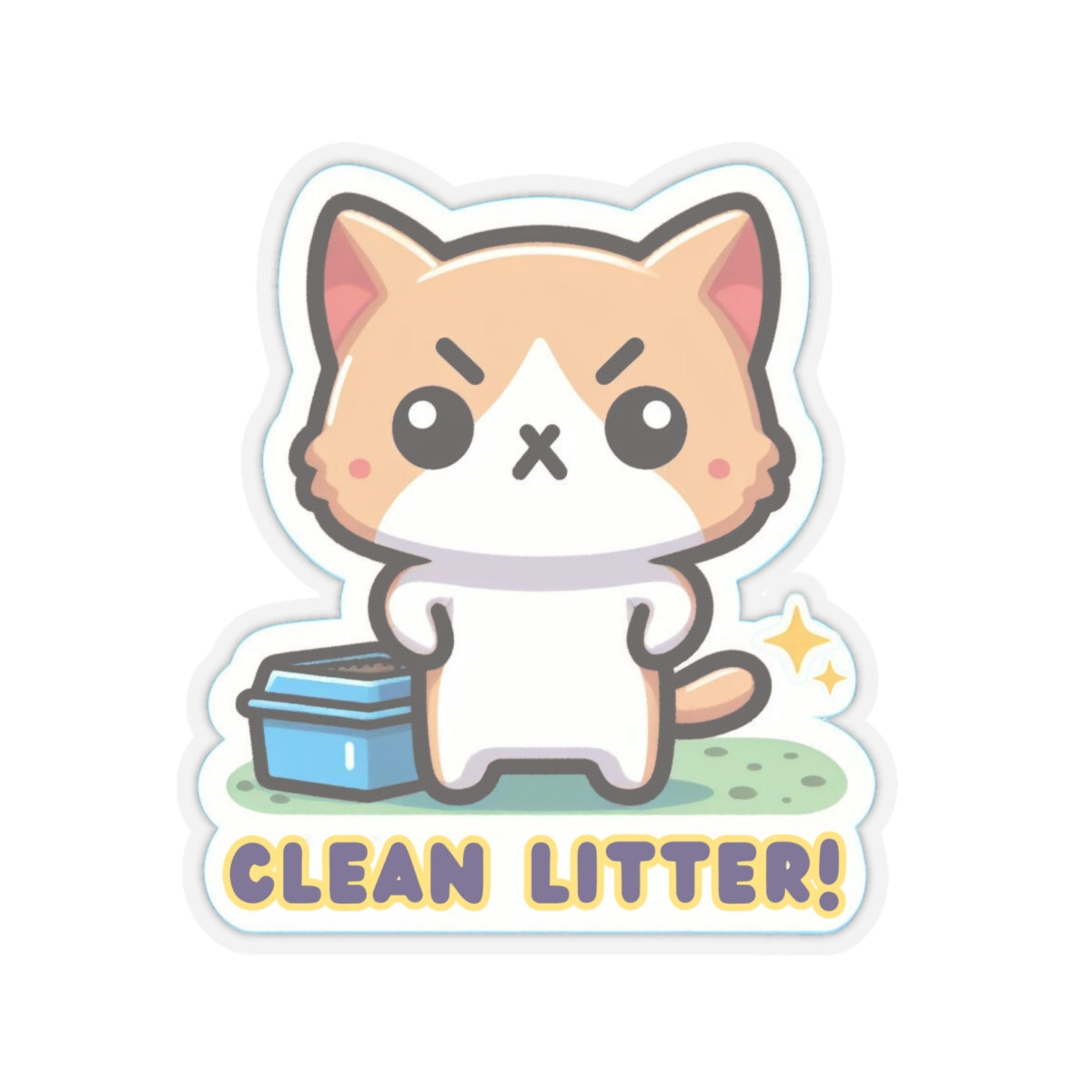 Clean Litter Kiss-Cut Stickers