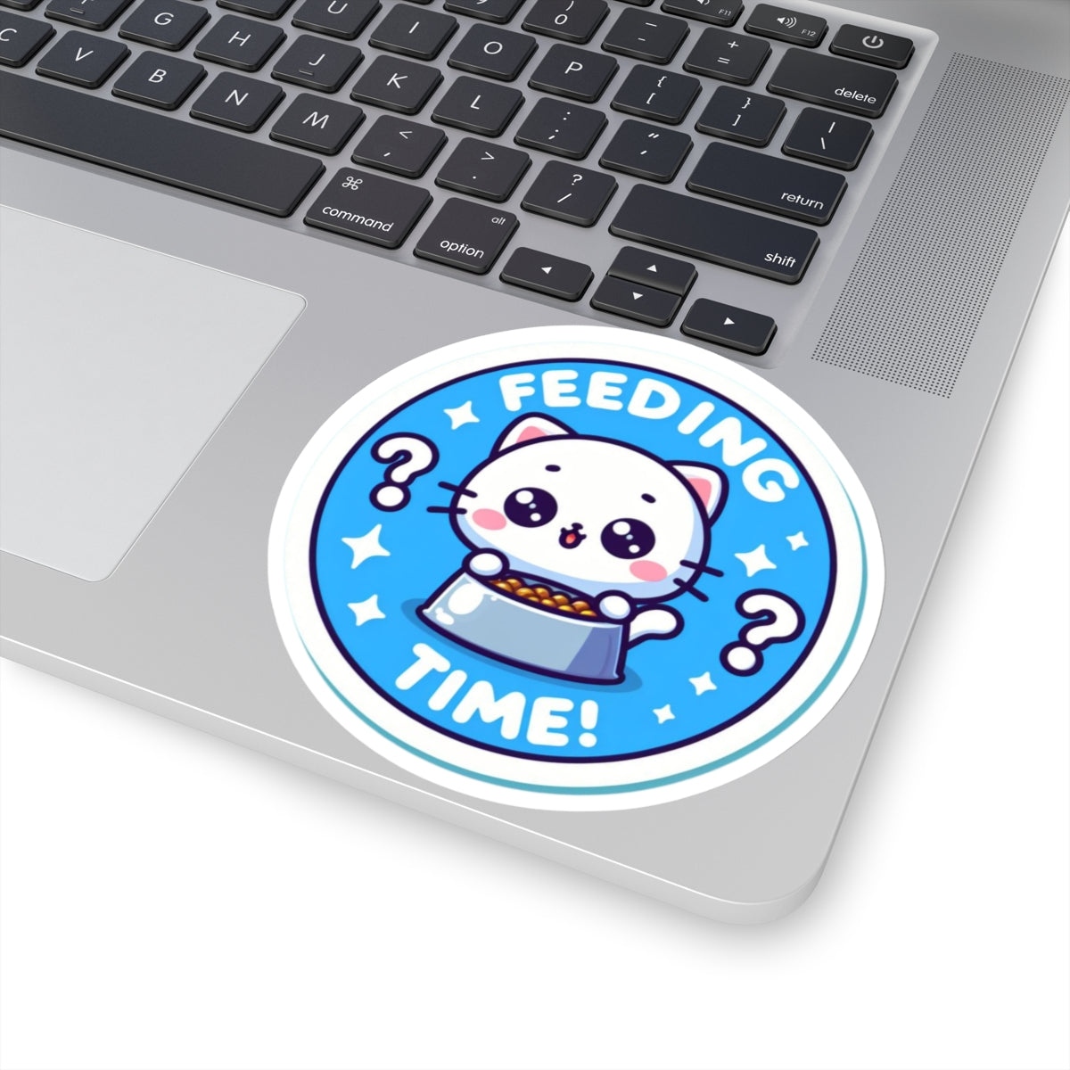 Cat Feeding Time Kiss-Cut Stickers