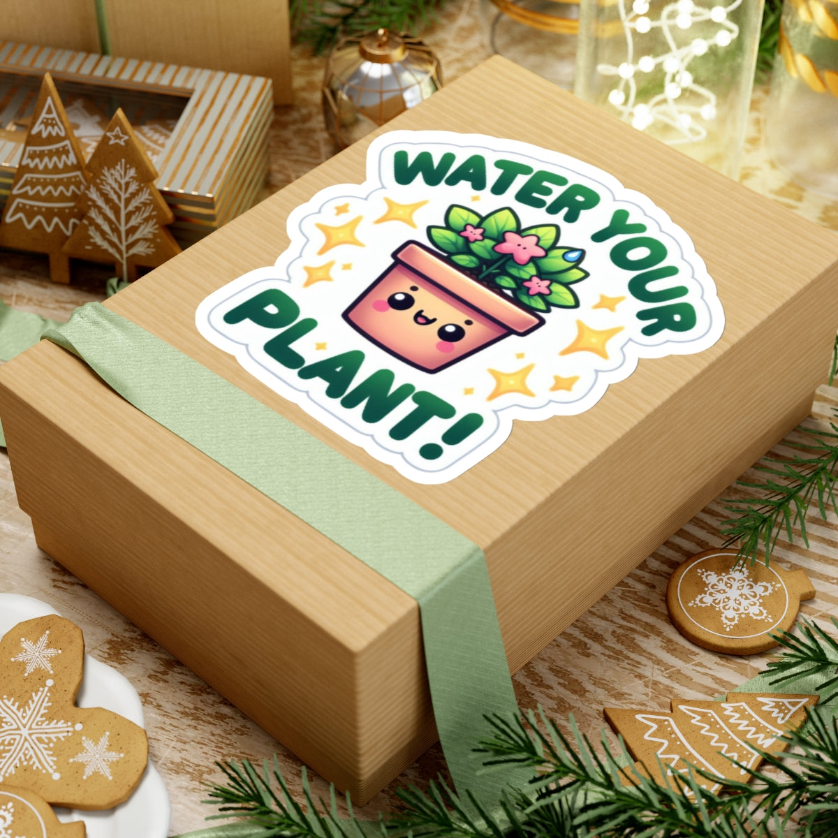 Water Your Plant Kiss-Cut Stickers