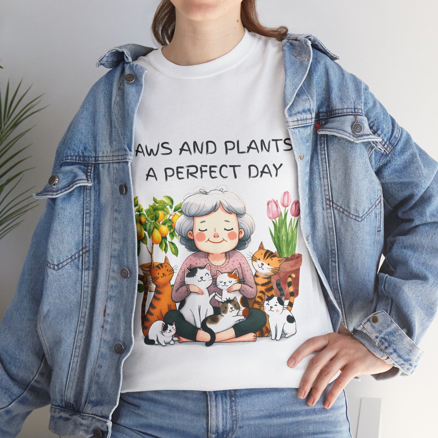 Paws and Plants - Unisex Heavy Cotton Tee