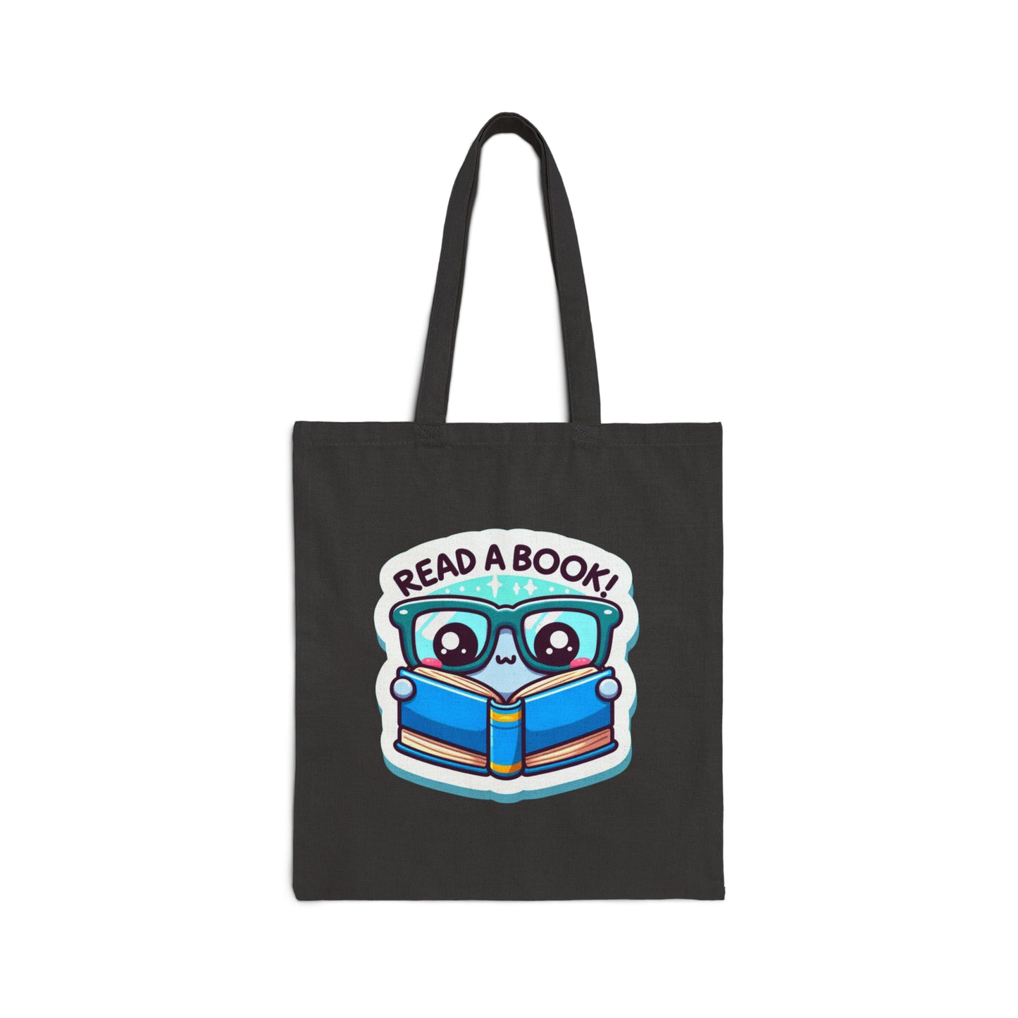 Read a Book Cotton Canvas Tote Bag