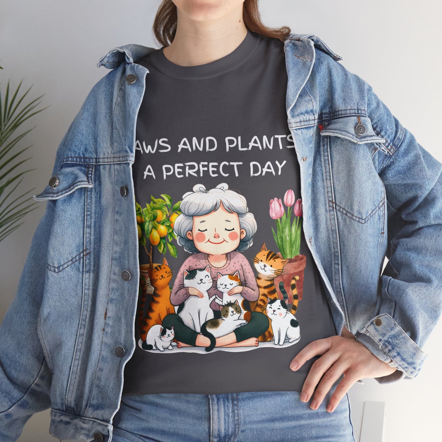 Paws and Plants - Unisex Heavy Cotton Tee