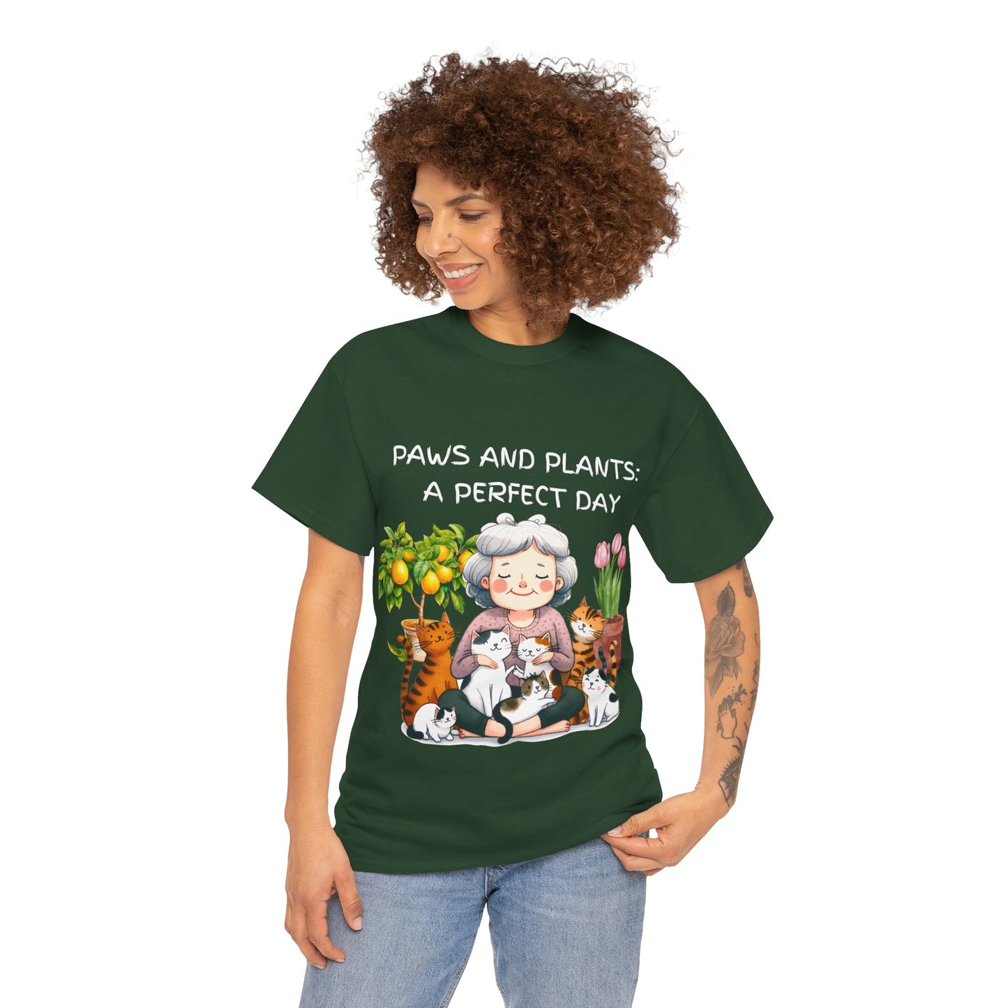 Paws and Plants - Unisex Heavy Cotton Tee