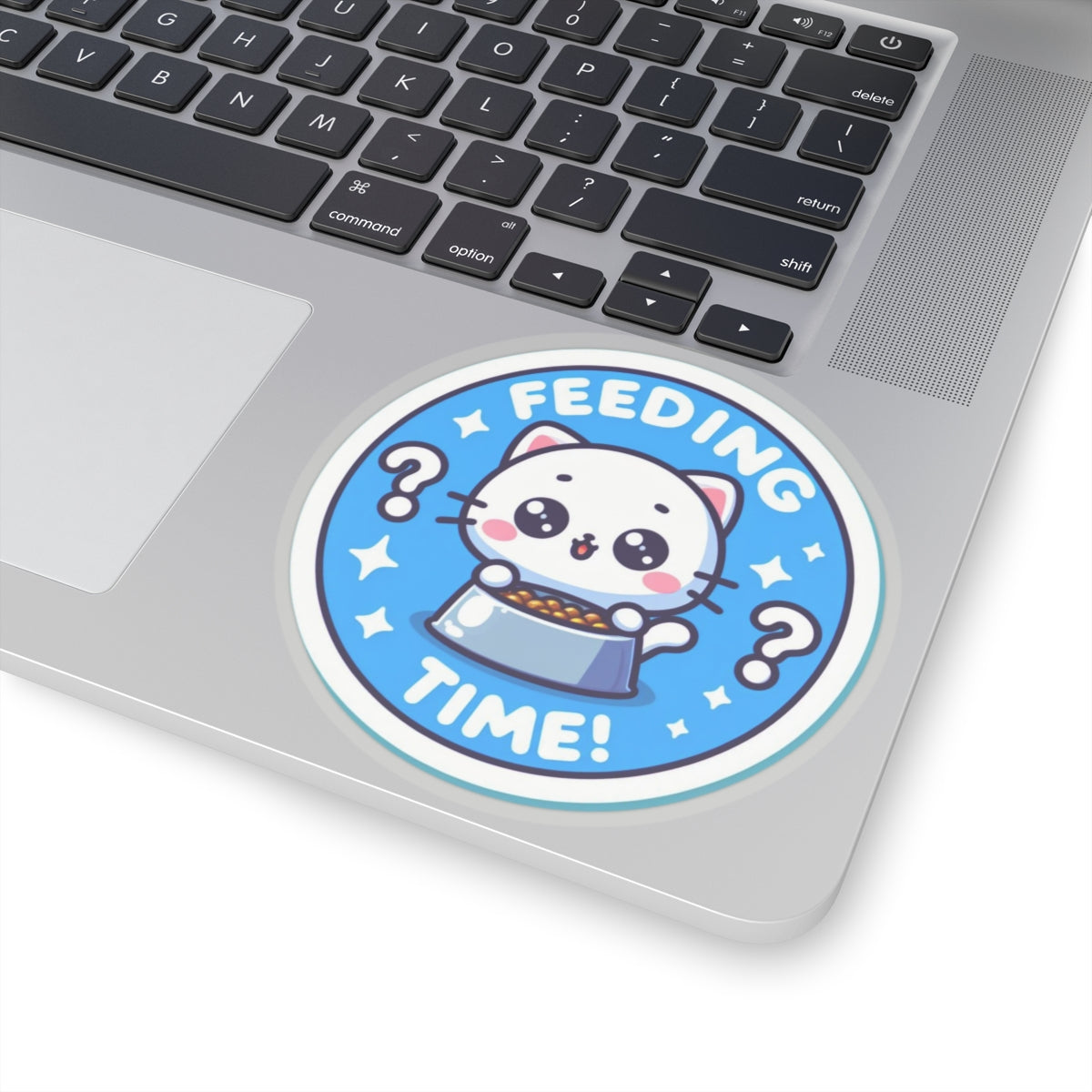 Cat Feeding Time Kiss-Cut Stickers
