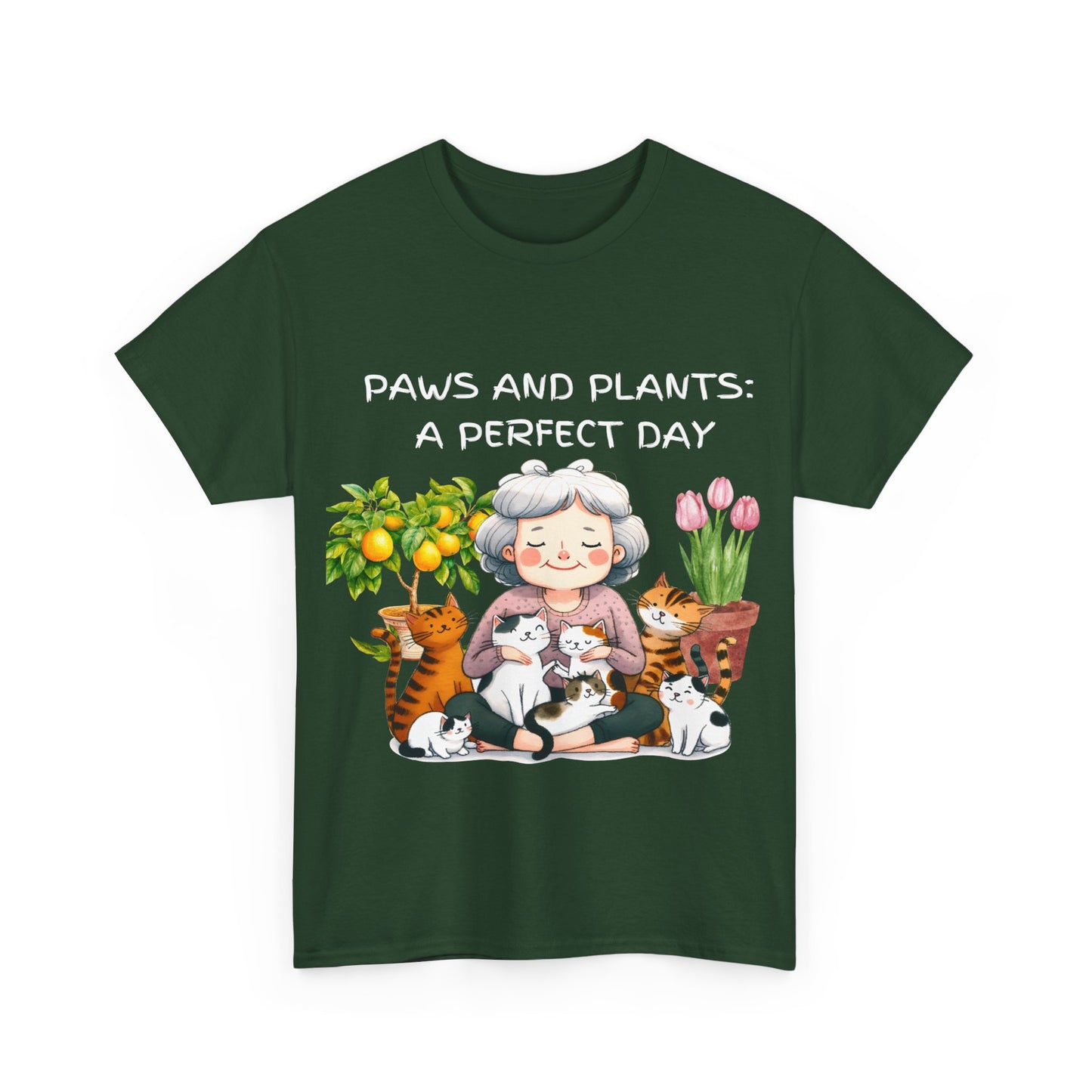 Paws and Plants - Unisex Heavy Cotton Tee