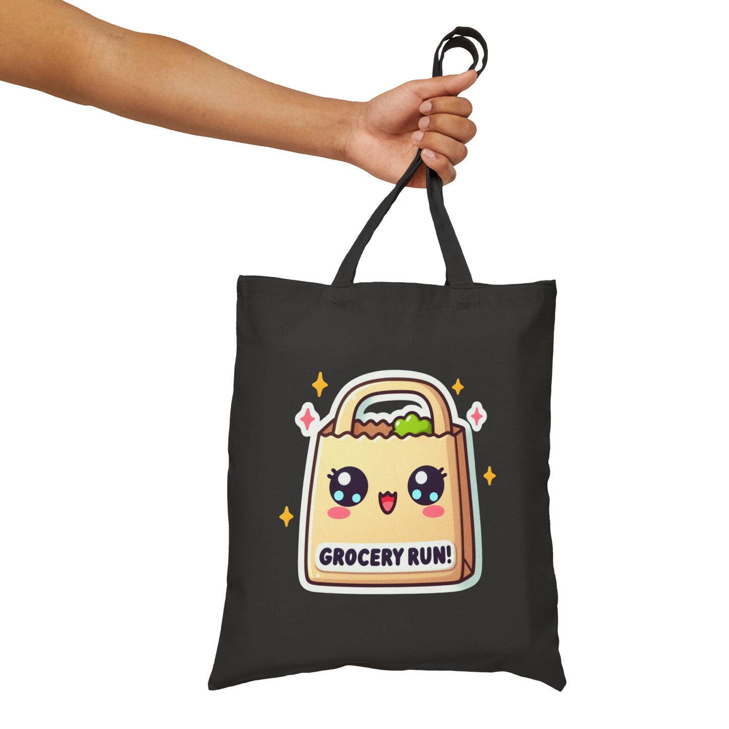 Grocery Run 2 Cotton Canvas Tote Bag