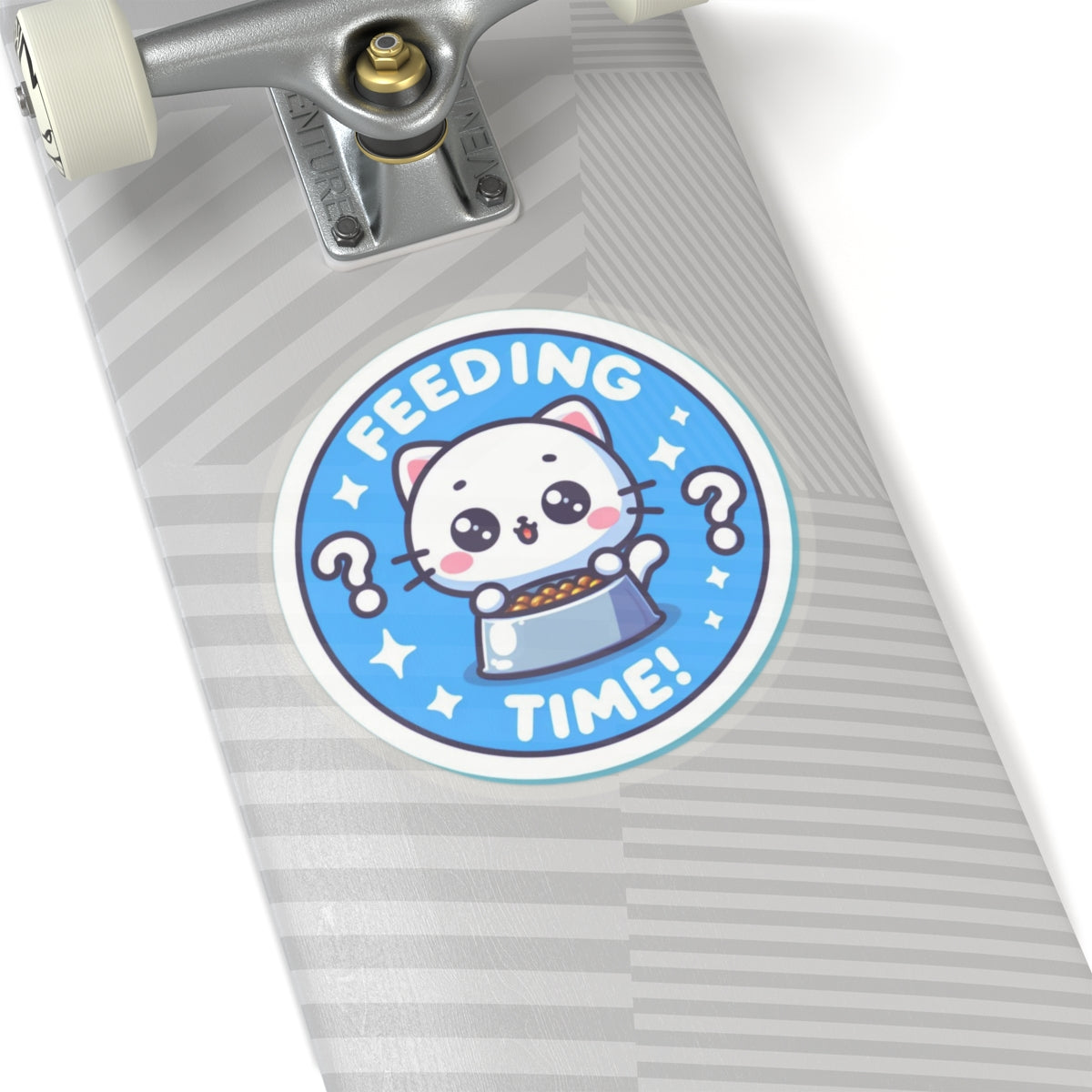 Cat Feeding Time Kiss-Cut Stickers