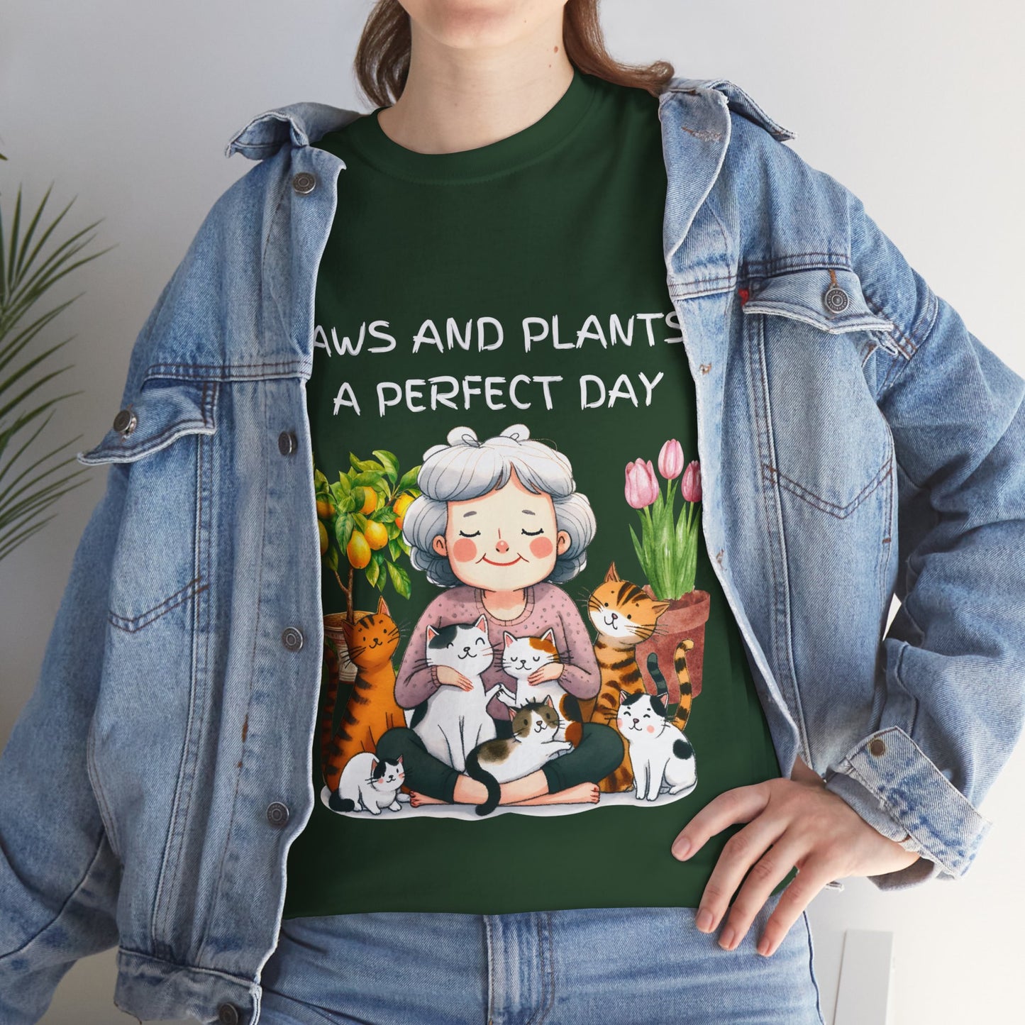 Paws and Plants - Unisex Heavy Cotton Tee