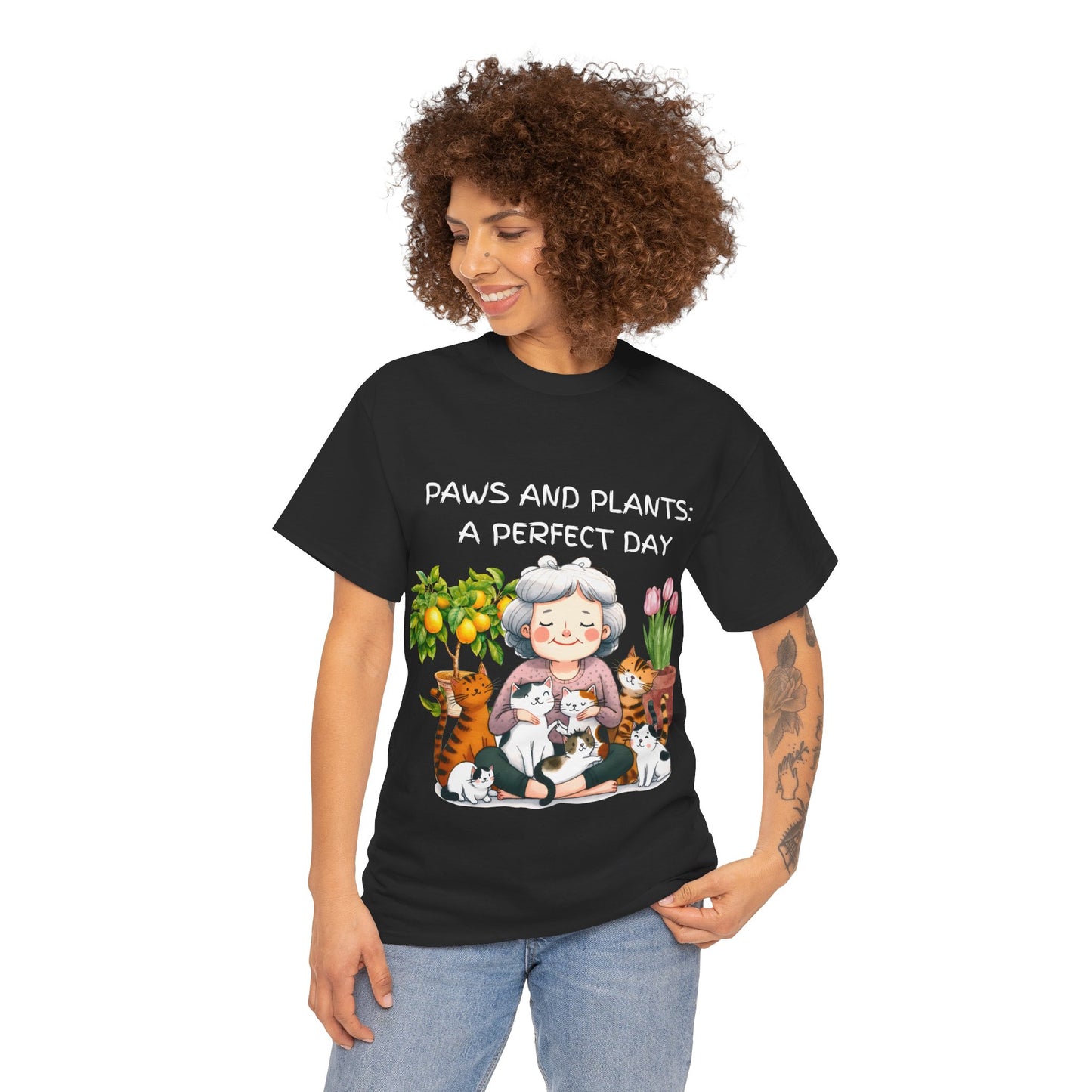 Paws and Plants - Unisex Heavy Cotton Tee