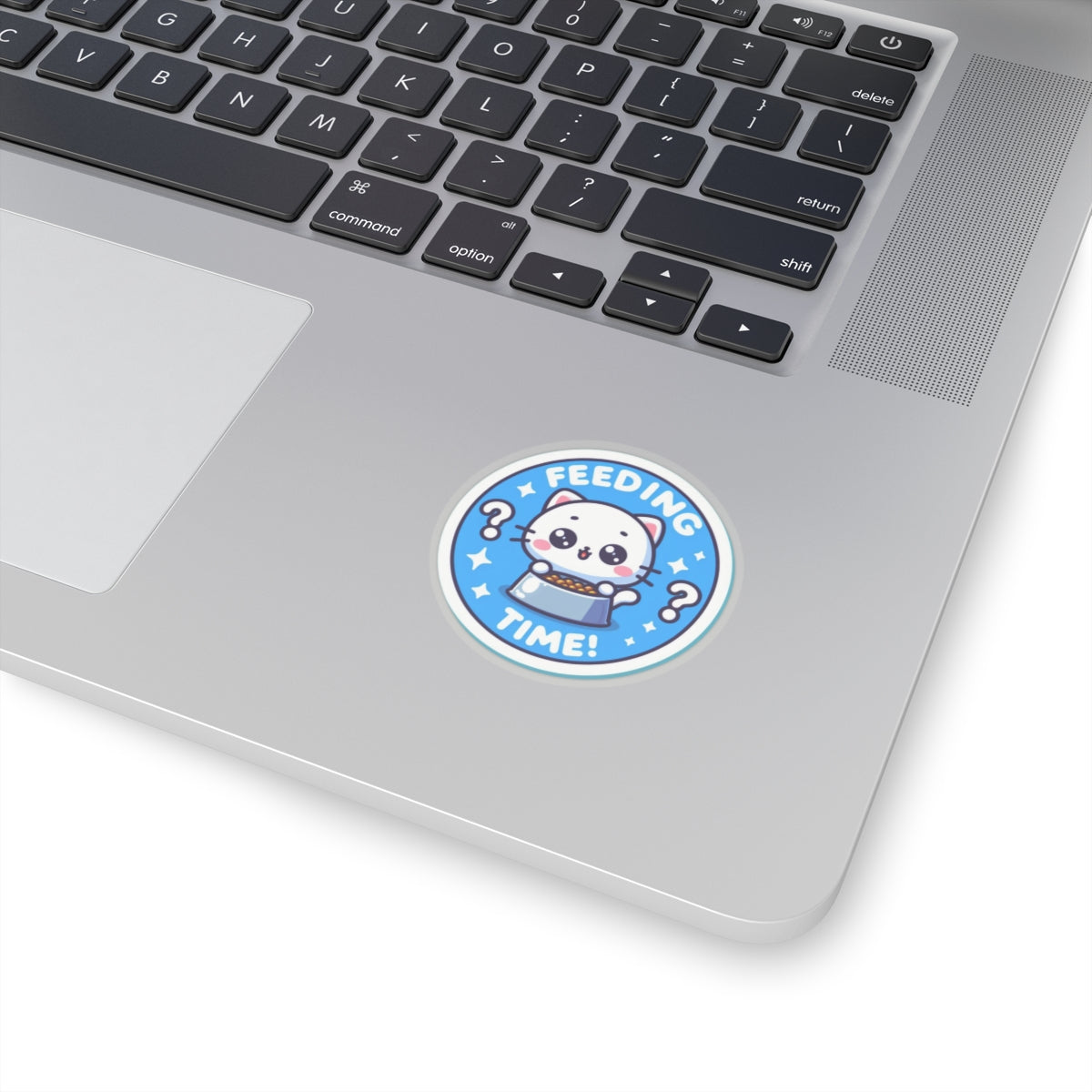 Cat Feeding Time Kiss-Cut Stickers