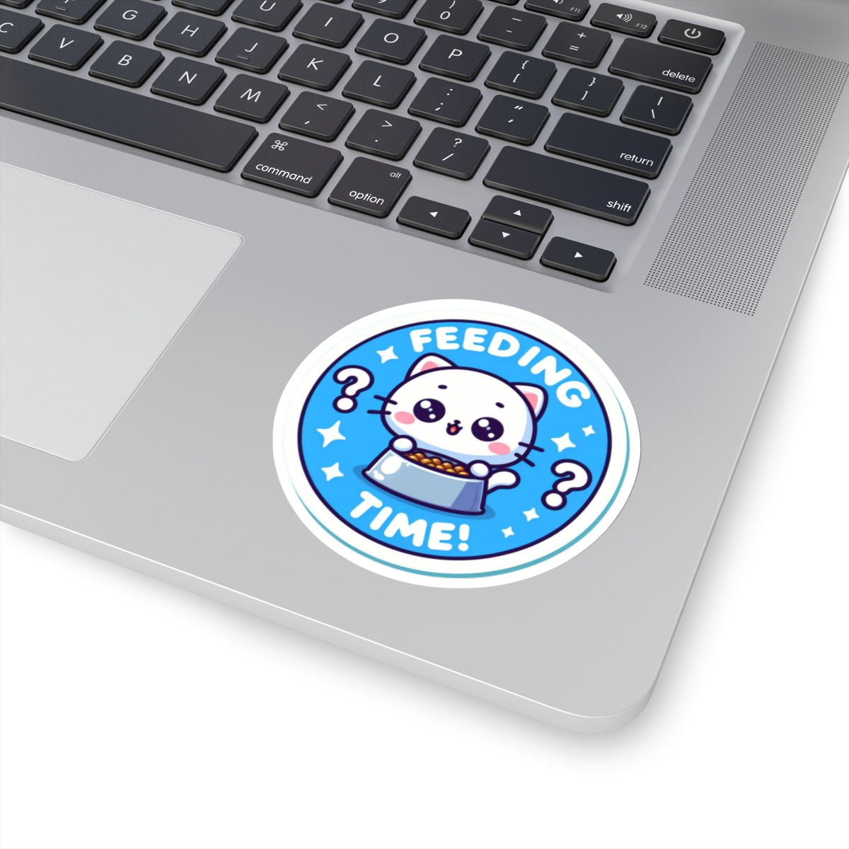 Cat Feeding Time Kiss-Cut Stickers
