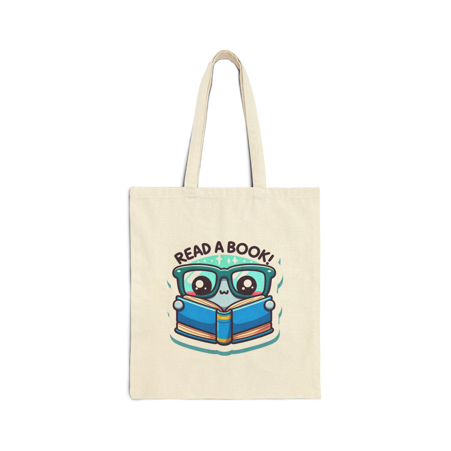 Read a Book Cotton Canvas Tote Bag